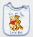 3 Bavetta bavaglino neonato in cotone e spugna Winnie the Pooh