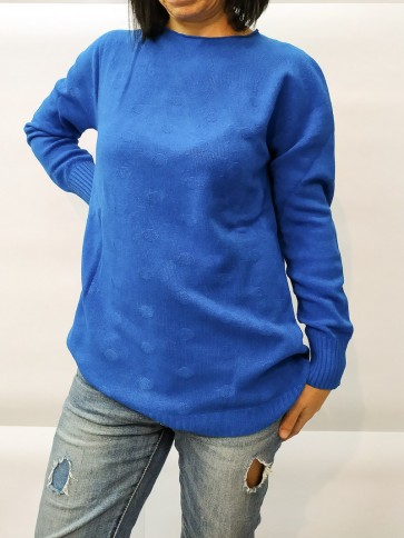 sandai maglia manica lunga donna - Taglia L - colore azzurro
