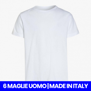 Maglie T-shirt Uomo Mansuè Puro Cotone mezza manica corta girocollo disponibile Bianco e Nero